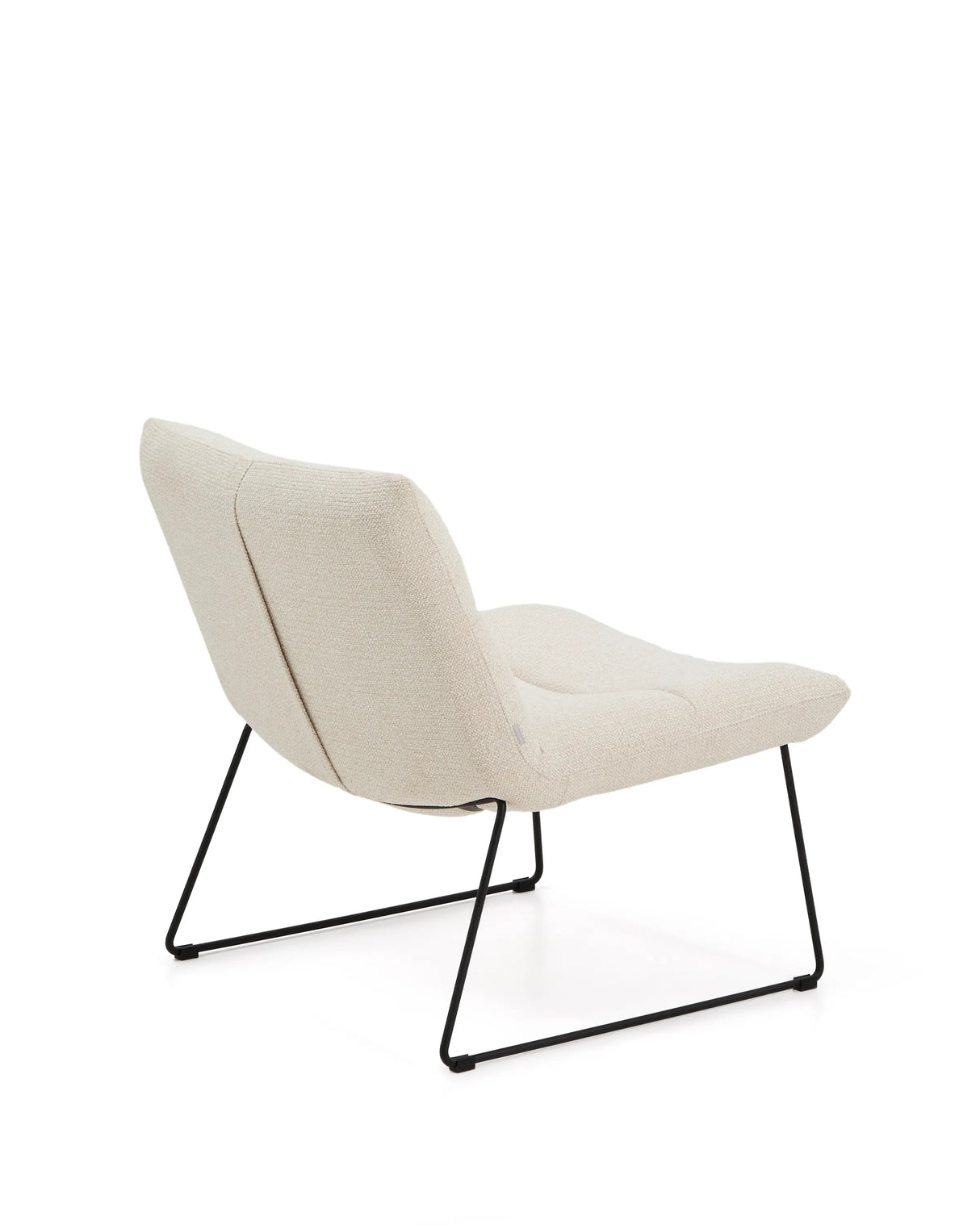 Sessel Asen in Chenille mit schwarzen Stahlbeinen FSC 100% – Bild 5