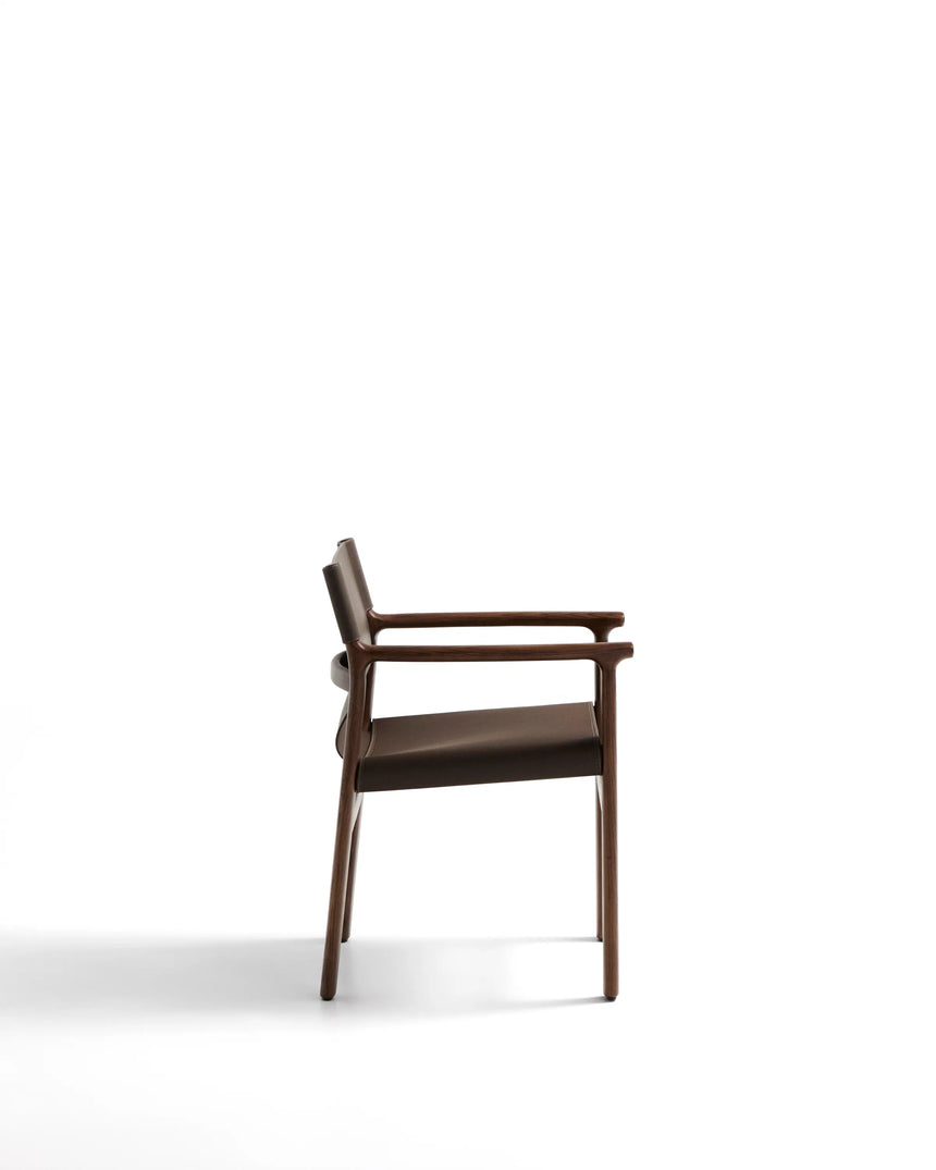 Stuhl Jan aus recycelten Lederfasern und massivem Eschenholz FSC 100 % – Bild 7