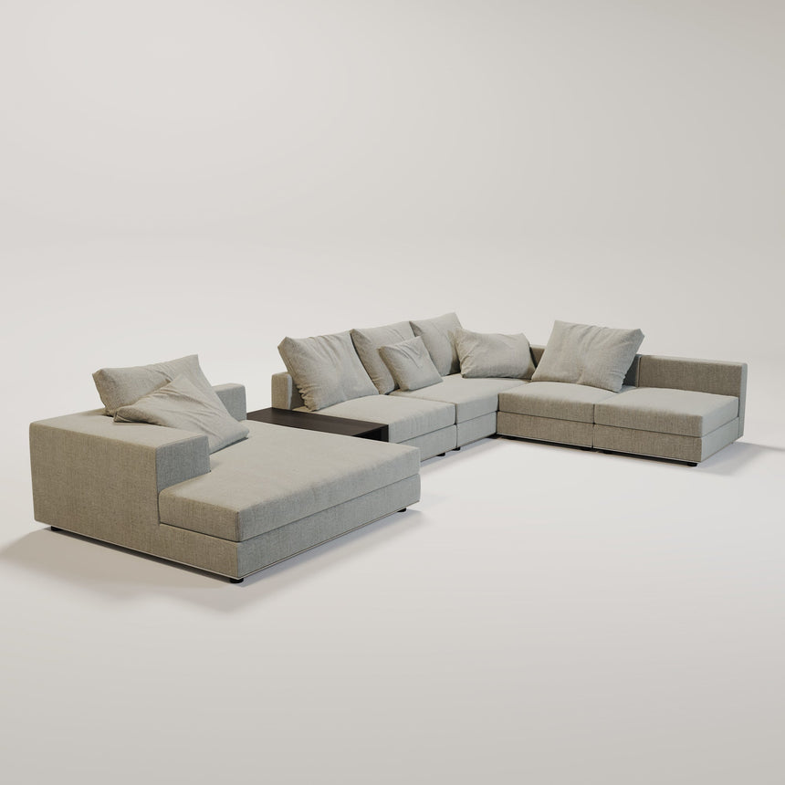 MASSIMO Sofa Grau Webstoff - ZEN ZONE Furniture