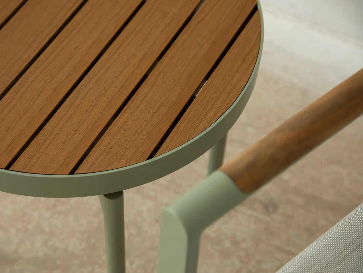 Garten Couchtisch Pada aus Aluminium und Kunststoff 48.5x48.5x47 von Micadoni – Produktbild 6