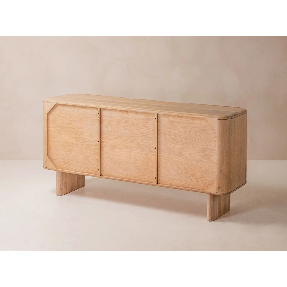 Aggie Kommode aus massivem Eichenholz, 160x45x75 cm von Micadoni – Produktbild 6