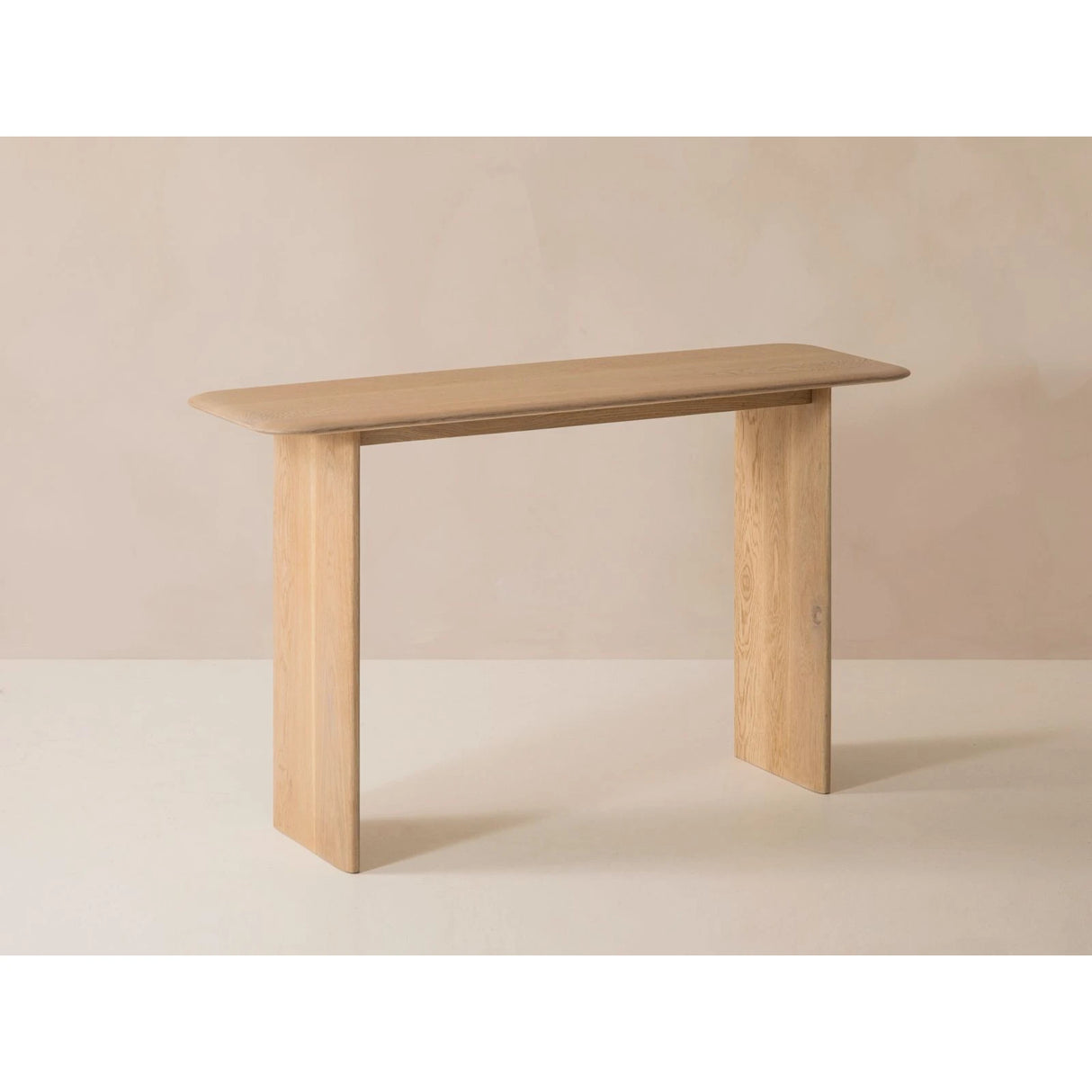 Aggie Konsolentisch aus massivem Eichenholz, 120x40x76 cm von Micadoni – Produktbild 4