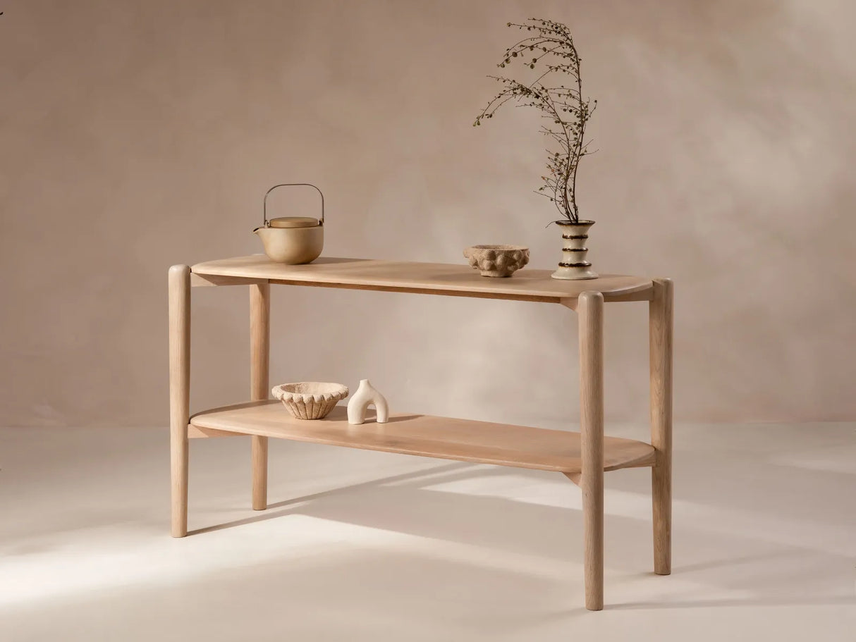 Aires Konsole mit Eichenholz 130x40x75 cm von Micadoni – Produktbild 2