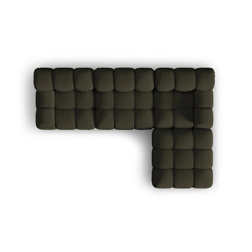 Bellis Modulares 4-Sitzer Ecksofa aus 3D in Amazon grün (Sonic 77), 282x188 cm von Micadoni – Bild 5
