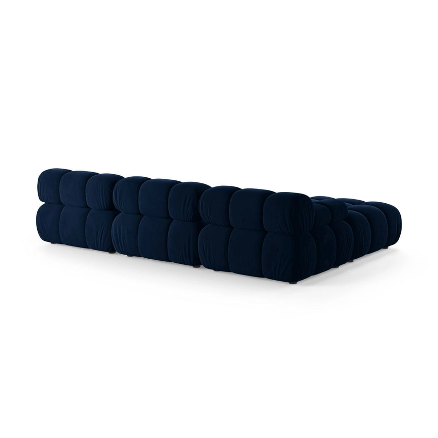 Bellis Modulares 4-Sitzer Ecksofa aus Samt in Königsblau (Bluvel 86), 282x188 cm von Micadoni – Bild 4