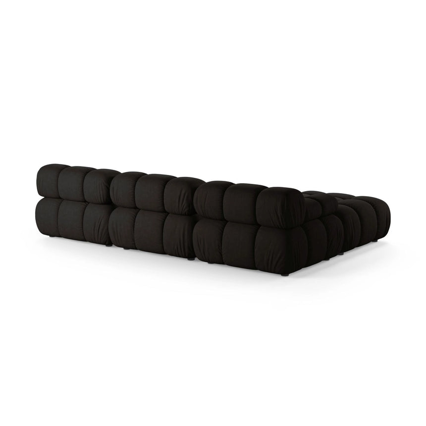 Bellis Modulares 4-Sitzer Ecksofa aus Strukturierter Stoff in Schwarz (Liberty 22), 282x188 cm von Micadoni – Bild 4