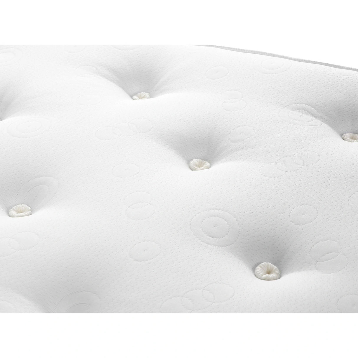 Beni Matratze mit Taschenfederkern aus Strukturierter Stoff in Weiß und blau, 200x200 cm von Micadoni – Produktbild 3