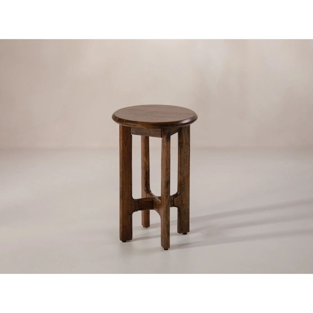 Bia Beistelltisch aus Akazienholz Hellbraun, 35x35x50 cm von Micadoni – Produktbild 4