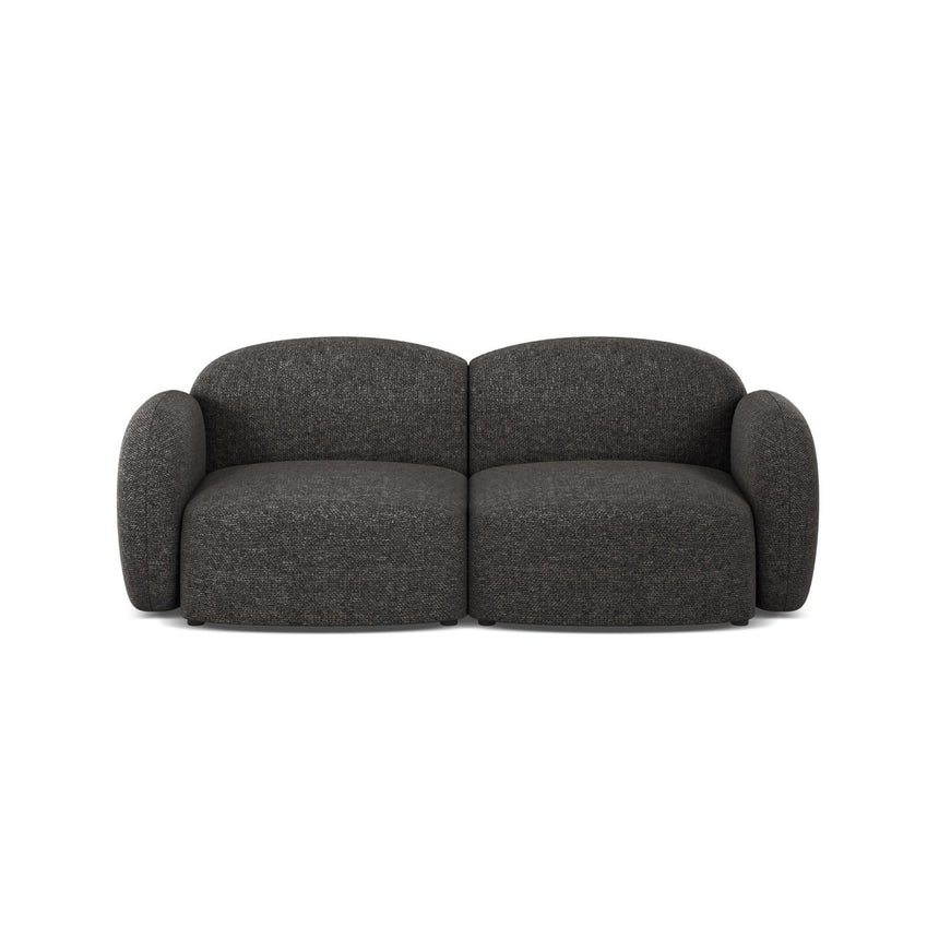 Blair 2-Sitzer Sofa aus Chenille in Anthrazit (Eden 21 Black), 194x95 cm von Micadoni – Bild 1