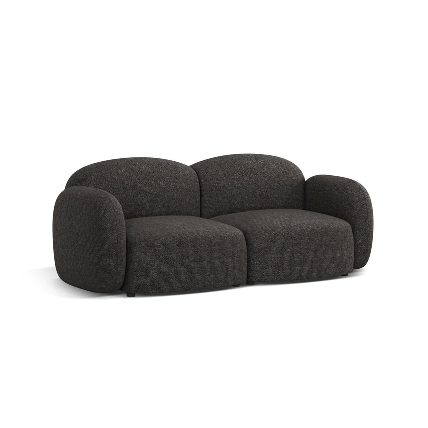Blair 2-Sitzer Sofa aus Chenille in Anthrazit (Eden 21 Black), 194x95 cm von Micadoni – Bild 3