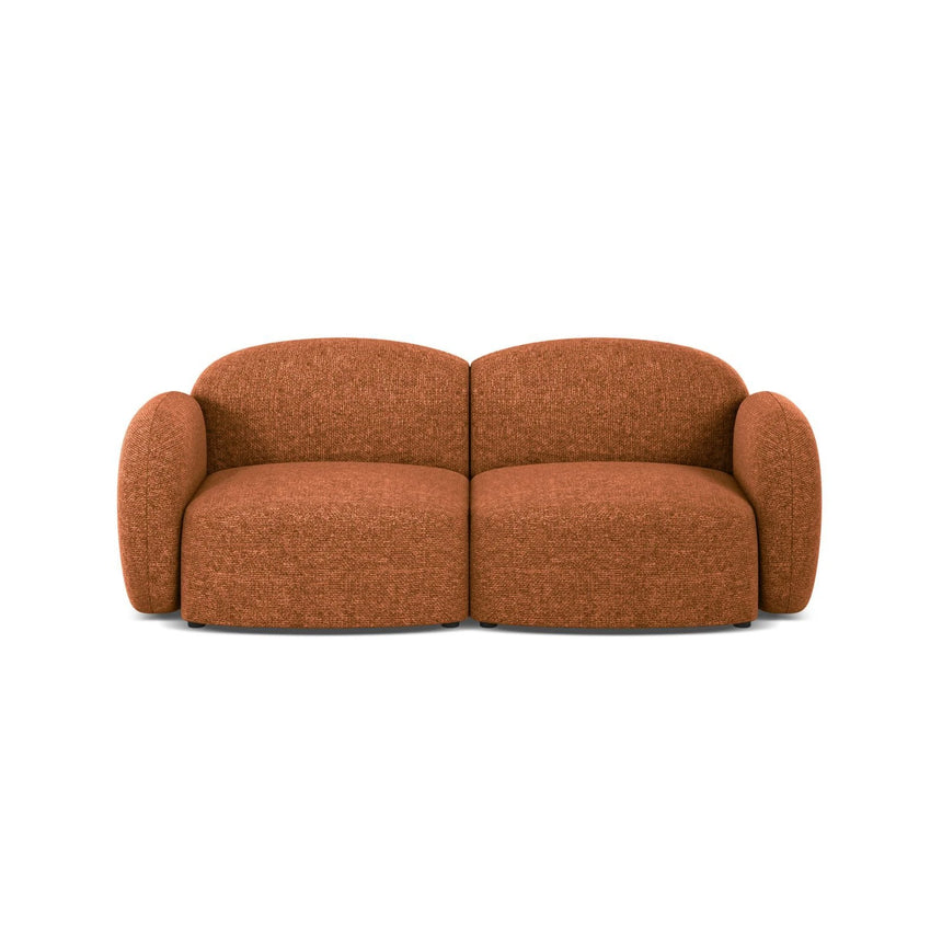 Blair 2-Sitzer Sofa aus Chenille in Brick (Eden 10 Terra), 194x95 cm von Micadoni – Bild 1