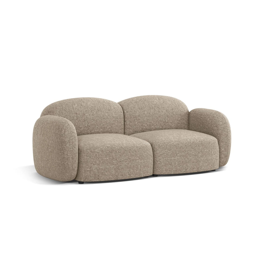 Blair 2-Sitzer Sofa aus Chenille in Dunkelbeige (Eden 4 Beige), 194x95 cm von Micadoni – Bild 3