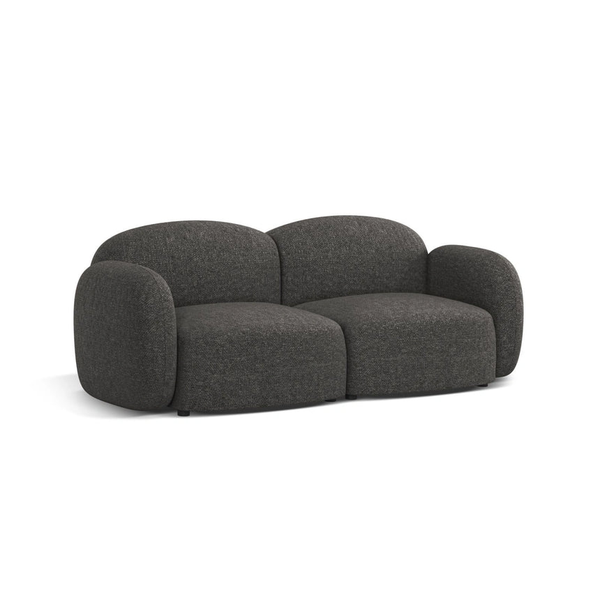 Blair 2-Sitzer Sofa aus Chenille in Dunkelgrau (Eden 20 Graphite), 194x95 cm von Micadoni – Bild 3