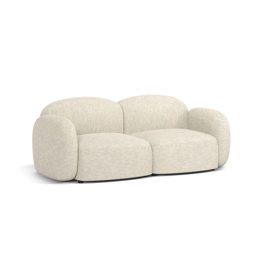 Blair 2-Sitzer Sofa aus Strukturierter Stoff in Leichtes Beige (Baltimore Sand), 194x95 cm von Micadoni – Bild 3