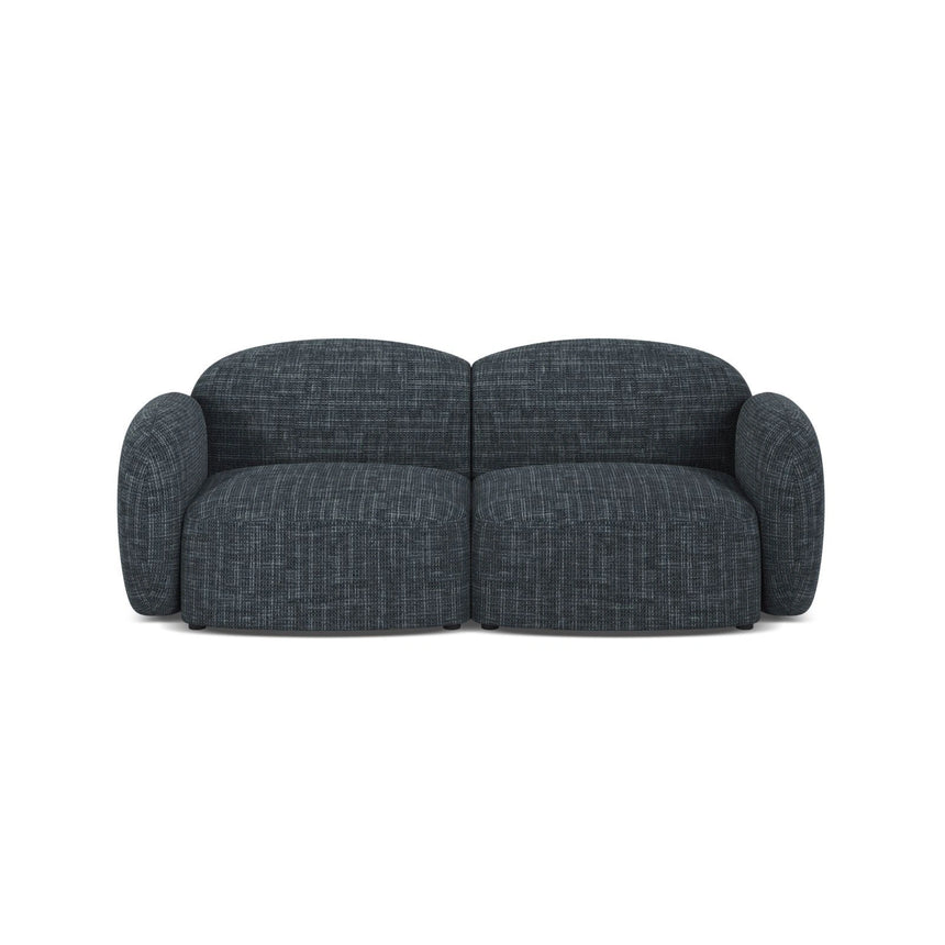Blair 2-Sitzer Sofa aus Strukturierter Stoff in Marineblau (Baltimore Ocean), 194x95 cm von Micadoni – Bild 1