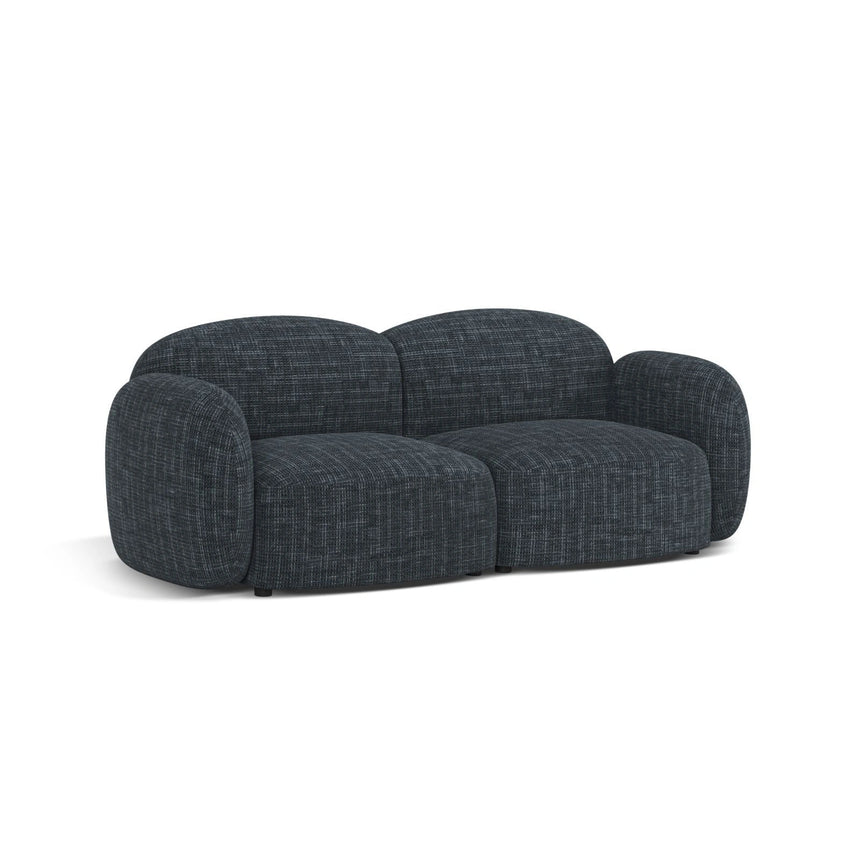 Blair 2-Sitzer Sofa aus Strukturierter Stoff in Marineblau (Baltimore Ocean), 194x95 cm von Micadoni – Bild 3