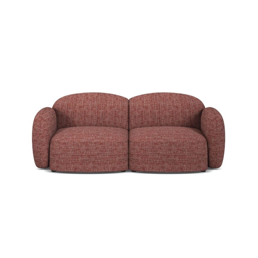 Blair 2-Sitzer Sofa aus Strukturierter Stoff in Rot (Baltimore Marsala), 194x95 cm von Micadoni – Bild 1