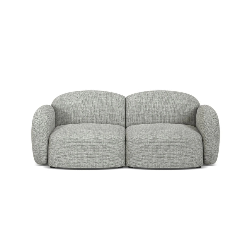 Blair 2-Sitzer Sofa aus Strukturierter Stoff in Warmes Grau (Baltimore Cement), 194x95 cm von Micadoni – Bild 1