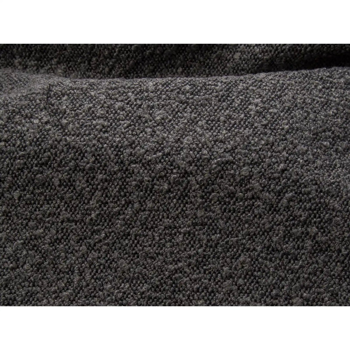 Darren Einzelbett mit Kopfteil und Stauraum, aus Boucle in Graphit (LEGEND 8), für Matratzengrösse 90x200 cm von Micadoni – Bild 6