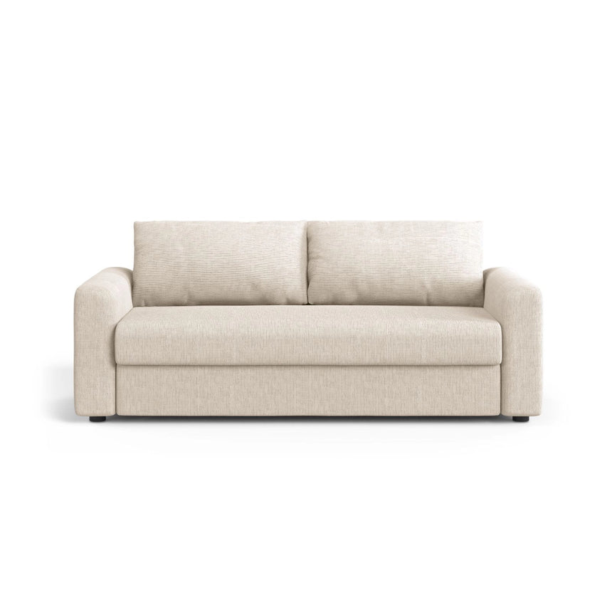 David 3-Sitzer Schlafsofa, umbaubar mit Express-System, aus Samt oder Strukturstoff, 194x97 cm von Micadoni – Bild 1