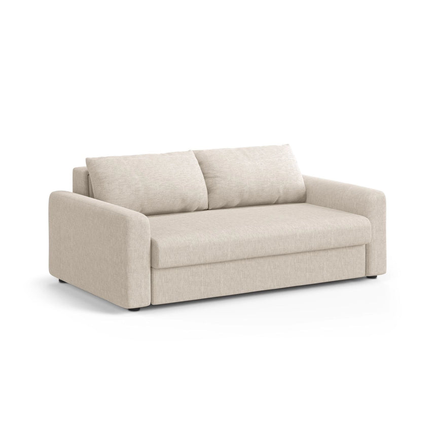 David 3-Sitzer Schlafsofa, umbaubar mit Express-System, aus Samt oder Strukturstoff, 194x97 cm von Micadoni – Bild 3