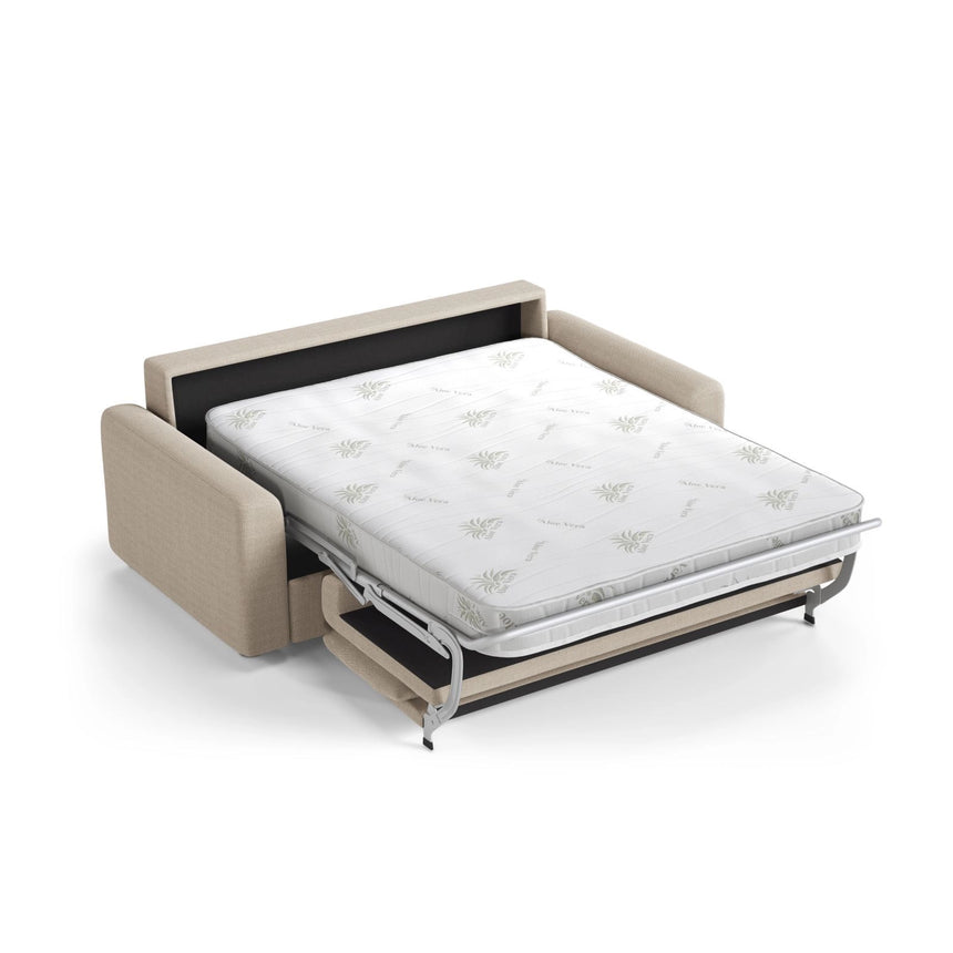 David 3-Sitzer Schlafsofa, umbaubar mit Express-System, aus Strukturierter Stoff in Beige (BABEL TOFFEE), 194x97 cm von Micadoni – Bild 4