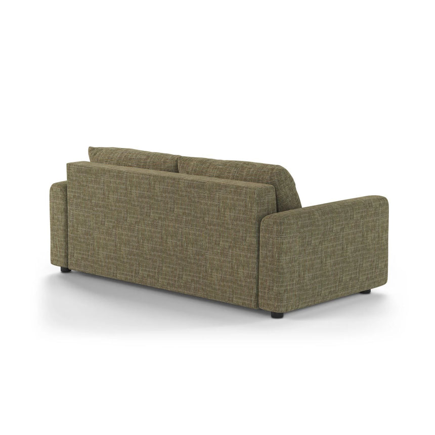 David 3-Sitzer Schlafsofa, umbaubar mit Express-System, aus Strukturierter Stoff in Olive (Baltimore Pistachio), 194x97 cm von Micadoni – Bild 5