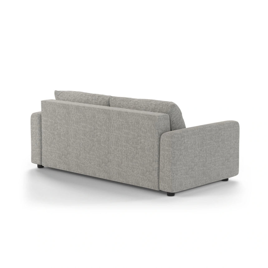 David 3-Sitzer Schlafsofa, umbaubar mit Express-System, aus Strukturierter Stoff in Warmes Grau (Baltimore Cement), 194x97 cm von Micadoni – Bild 5