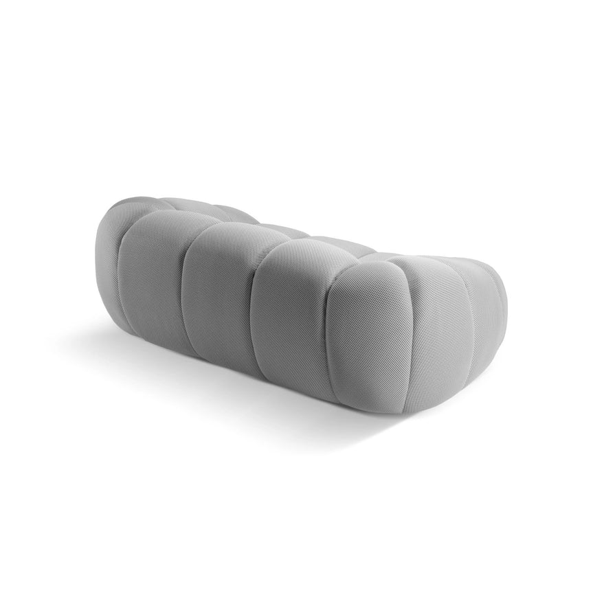 Diana 2-Sitzer Sofa aus 3D in Silber (Sonic 05), 214x114 cm von Micadoni – Bild 6