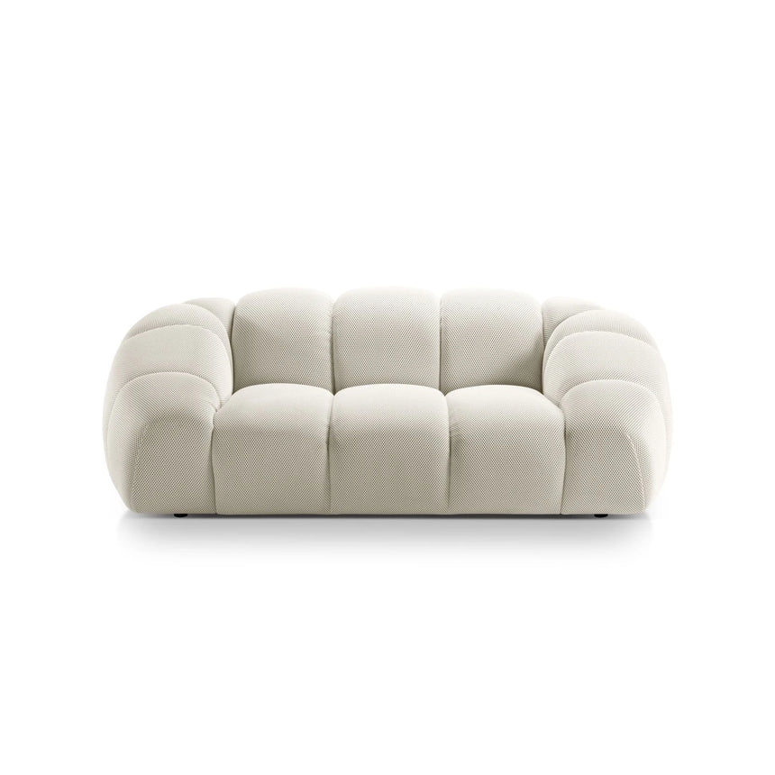Diana 2-Sitzer Sofa aus Samt, 3D-Stoff oder Strukturstoff, 214x114 cm von Micadoni – Bild 1