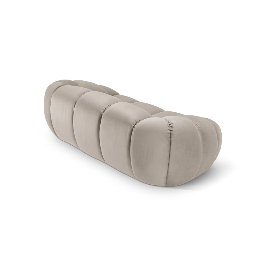 Diana 2-Sitzer Sofa aus Samt in Beige (Salvador 1), 214x114 cm von Micadoni – Bild 4