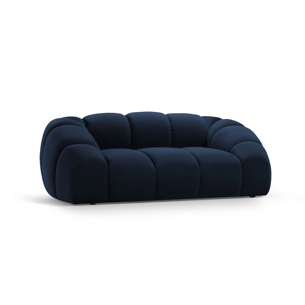 Diana 2-Sitzer Sofa aus Samt in Königsblau (Salvador 5), 214x114 cm von Micadoni – Bild 3