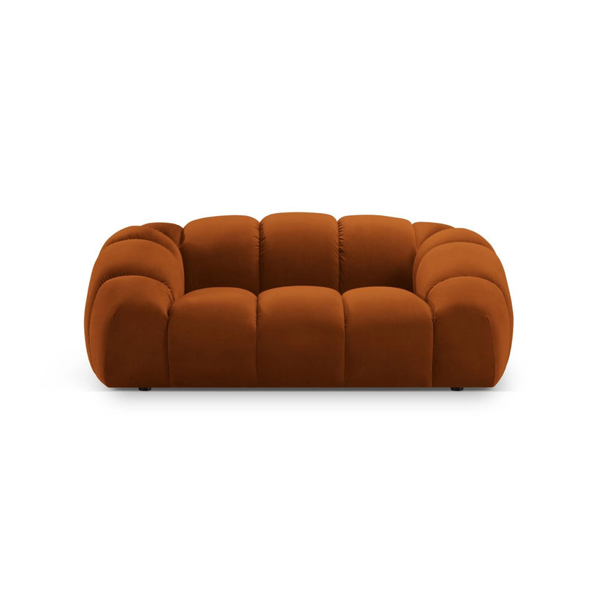 Diana 2-Sitzer Sofa aus Samt in Terrakotta (Salvador 14), 214x114 cm von Micadoni – Bild 1