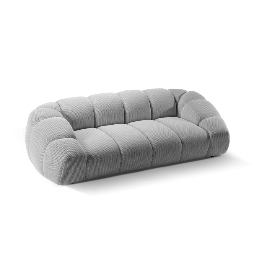 Diana 3-Sitzer Sofa aus 3D in Silber (Sonic 05), 234x114 cm von Micadoni – Bild 5