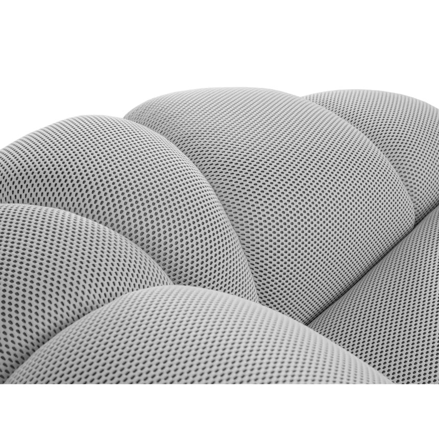 Diana 3-Sitzer Sofa aus 3D in Silber (Sonic 05), 234x114 cm von Micadoni – Bild 7