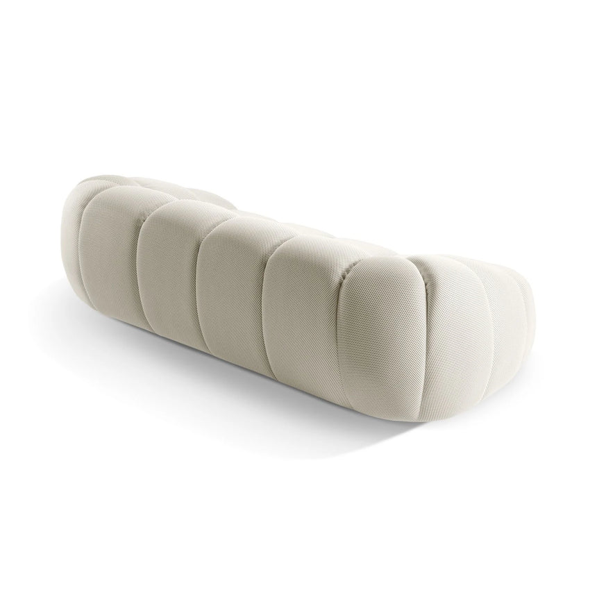 Diana 3-Sitzer Sofa aus Samt, 3D-Stoff oder Strukturstoff, 234x114 cm von Micadoni – Bild 6