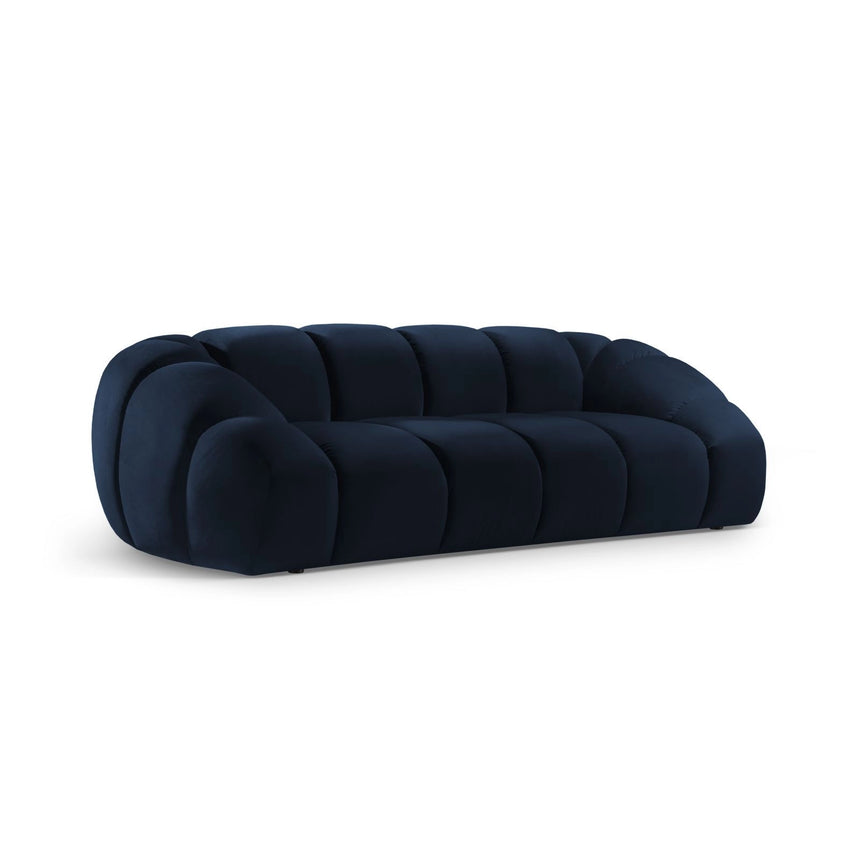 Diana 3-Sitzer Sofa aus Samt in Königsblau (Salvador 5), 234x114 cm von Micadoni – Bild 3