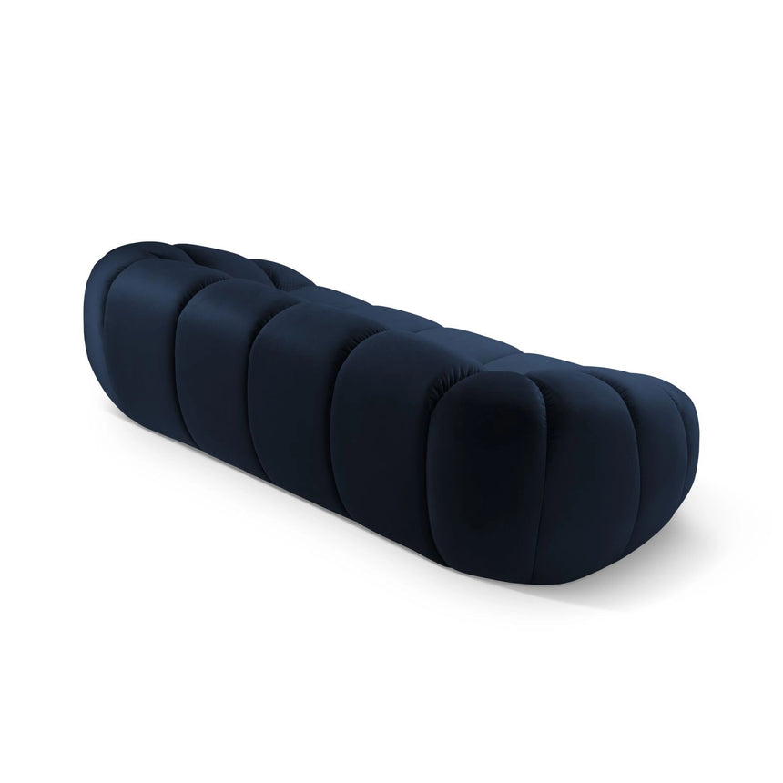 Diana 3-Sitzer Sofa aus Samt in Königsblau (Salvador 5), 234x114 cm von Micadoni – Bild 4