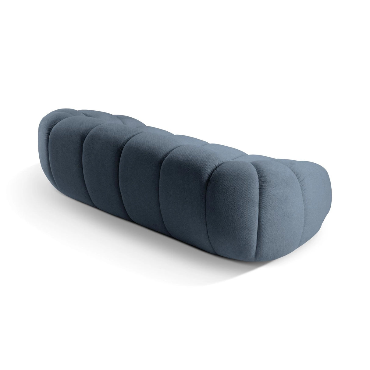 Diana 3-Sitzer Sofa aus Strukturierter Stoff in Blau Jeans (Bubble 15), 234x114 cm von Micadoni – Bild 7