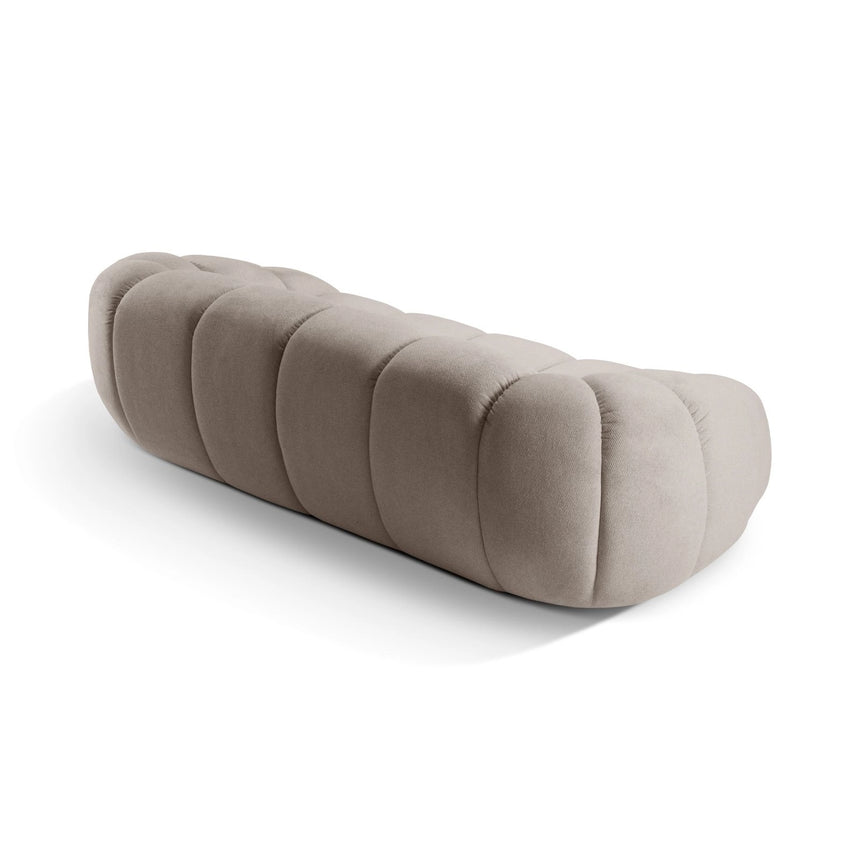 Diana 3-Sitzer Sofa aus Strukturierter Stoff in Dunkelbeige (Bubble 3), 234x114 cm von Micadoni – Bild 7