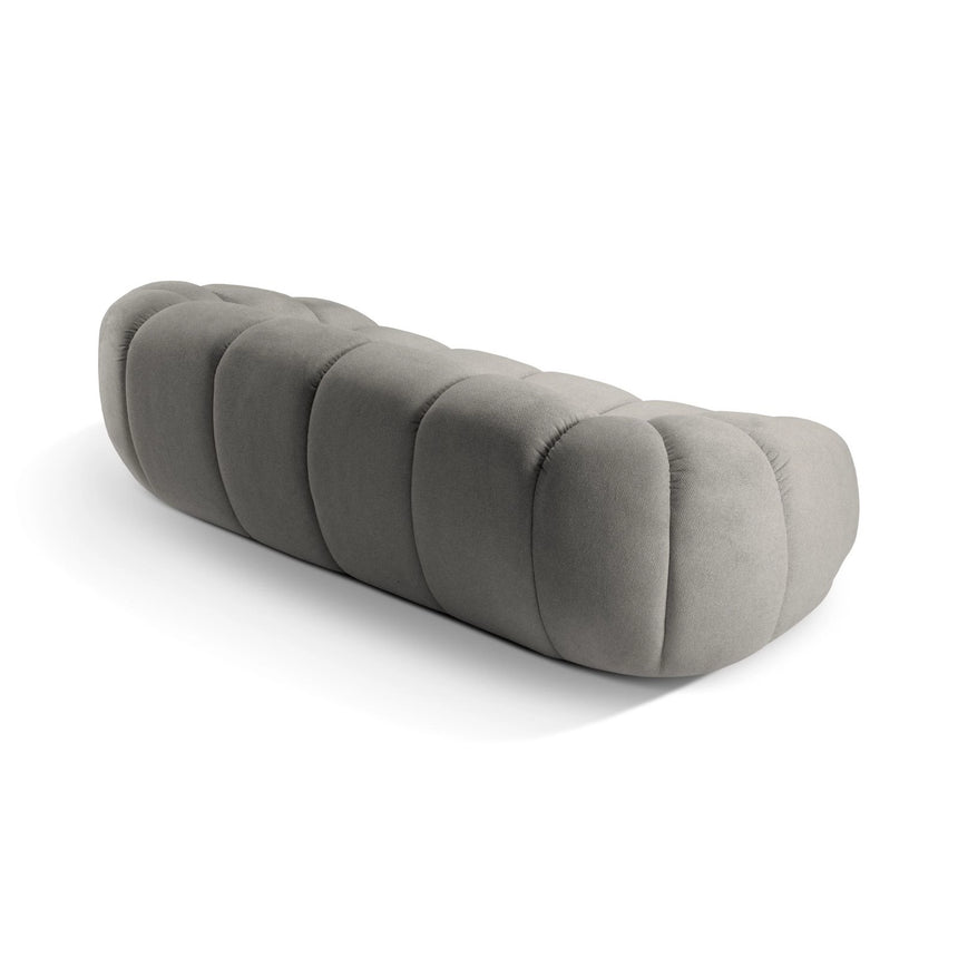 Diana 3-Sitzer Sofa aus Strukturierter Stoff in Hellgrau (Bubble 7), 234x114 cm von Micadoni – Bild 7