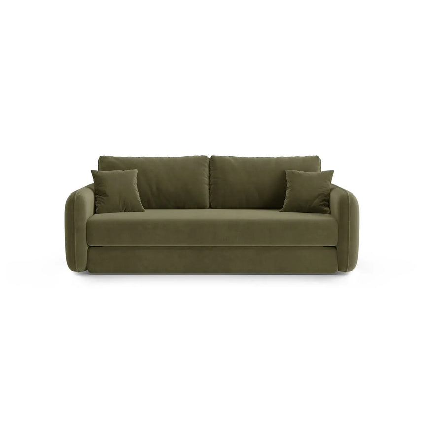 Dormi 3-Sitzer Sofa mit Schlaffunktion, aus Samt oder Strukturstoff, 225x94 cm - ZEN ZONE Furniture