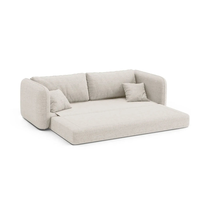 Dormi 3-Sitzer Sofa mit Schlaffunktion, aus Samt oder Strukturstoff, 225x94 cm - ZEN ZONE Furniture