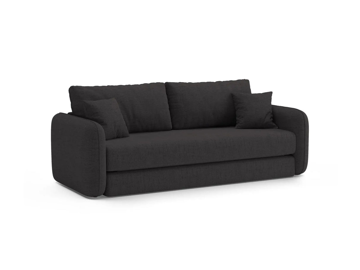 Dormi 3-Sitzer Sofa mit Schlaffunktion, aus Strukturierter Stoff in Anthracite (Moly 97), 225x94 cm von Micadoni – Bild 5