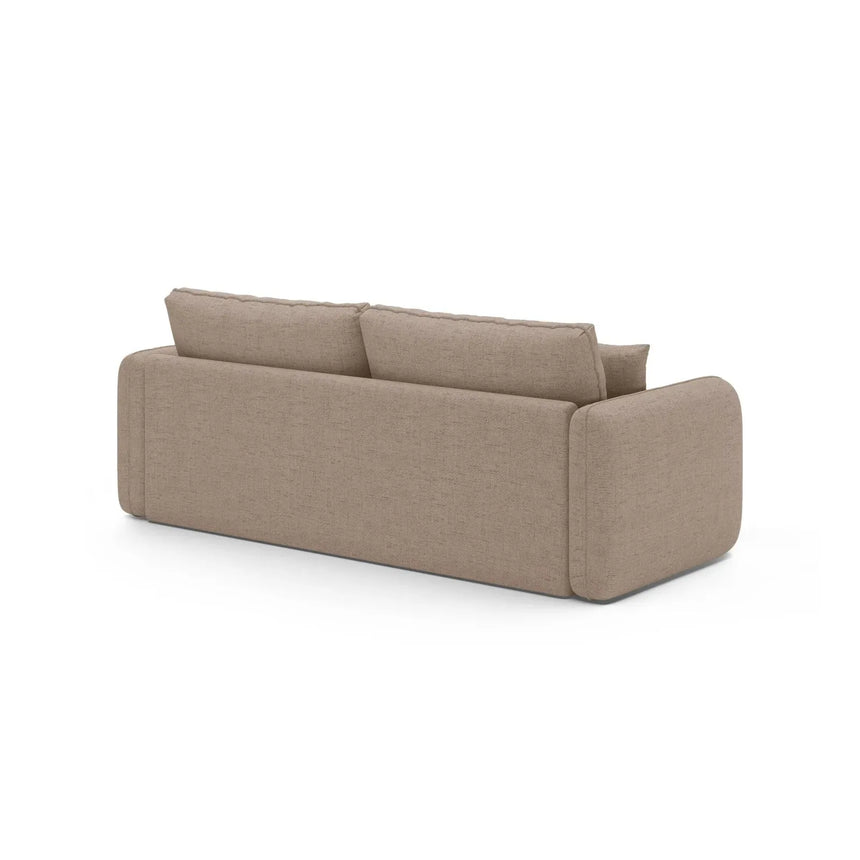Dormi 3-Sitzer Sofa mit Schlaffunktion, aus Samt oder Strukturstoff, 225x94 cm - ZEN ZONE Furniture