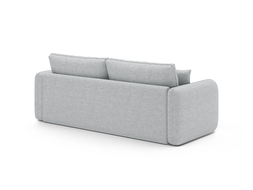 Dormi 3-Sitzer Sofa mit Schlaffunktion, aus Strukturierter Stoff in Hellgrau (Moly 70), 225x94 cm von Micadoni – Bild 8