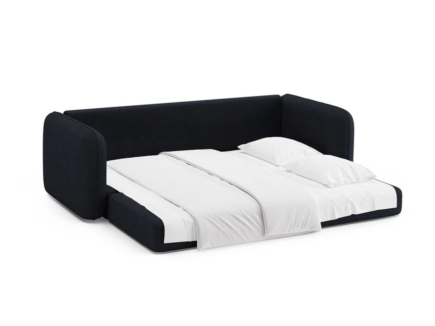 Dormi 3-Sitzer Sofa mit Schlaffunktion, aus Strukturierter Stoff in Königsblau (Moly 79), 225x94 cm von Micadoni – Bild 7