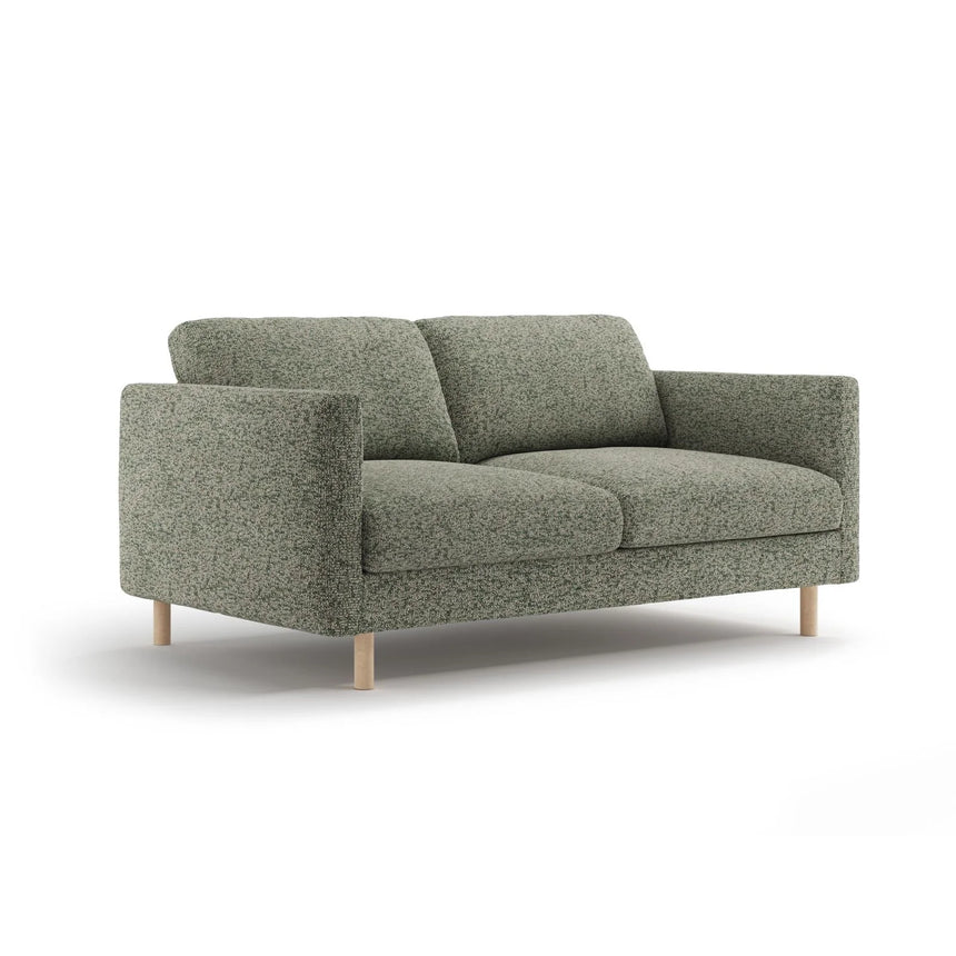 Eden 2-Sitzer Sofa aus Strukturierter Stoff in Moosgrün meliert (Puente 33), 146x92 cm von Micadoni – Bild 3