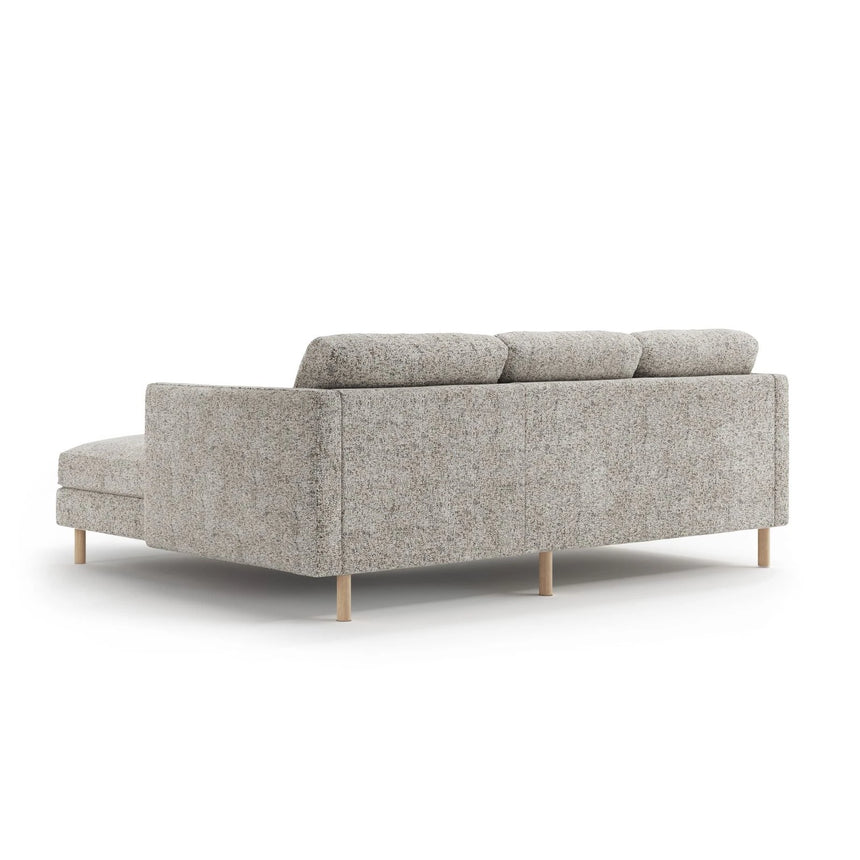 Eden 3-Sitzer Ecksofa, Rechte Seite, aus Strukturstoff, 223x150 cm von Micadoni – Bild 4