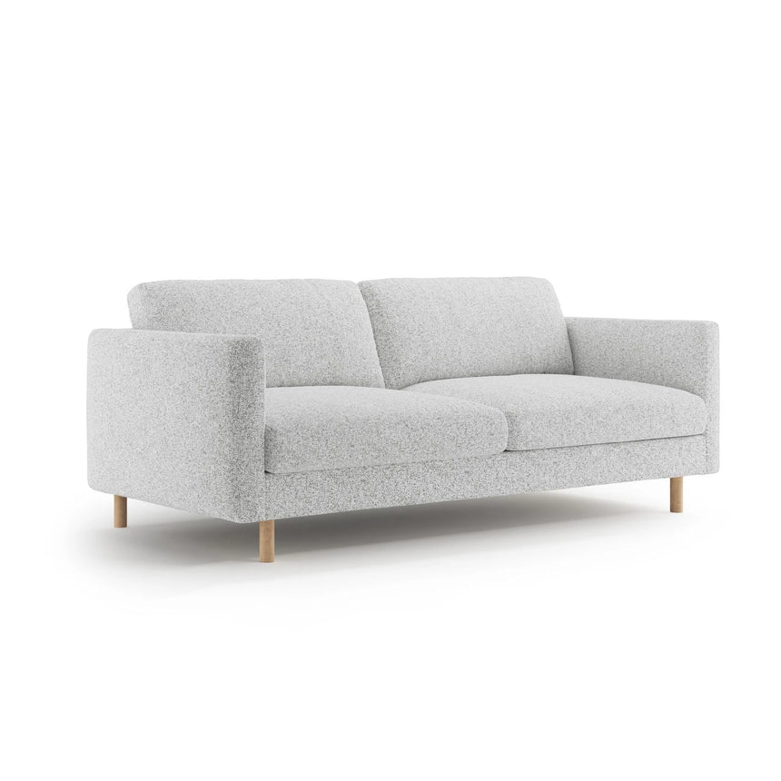 Eden 3-Sitzer Sofa aus Strukturierter Stoff in Hellgrau melange (Puente 80), 173x92 cm von Micadoni – Bild 3